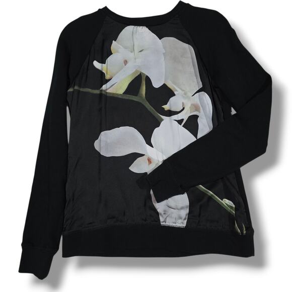 Altuzarra for Target Women’s Black Orchid Print Sweatshirt – Size XS - Picture 2 of 8
